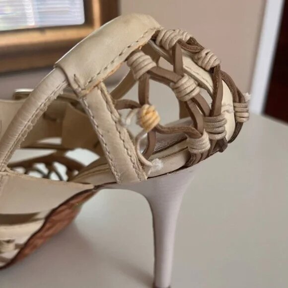 L.A.M.B Flavia Woven Heels 90s History - Picture 3 of 3